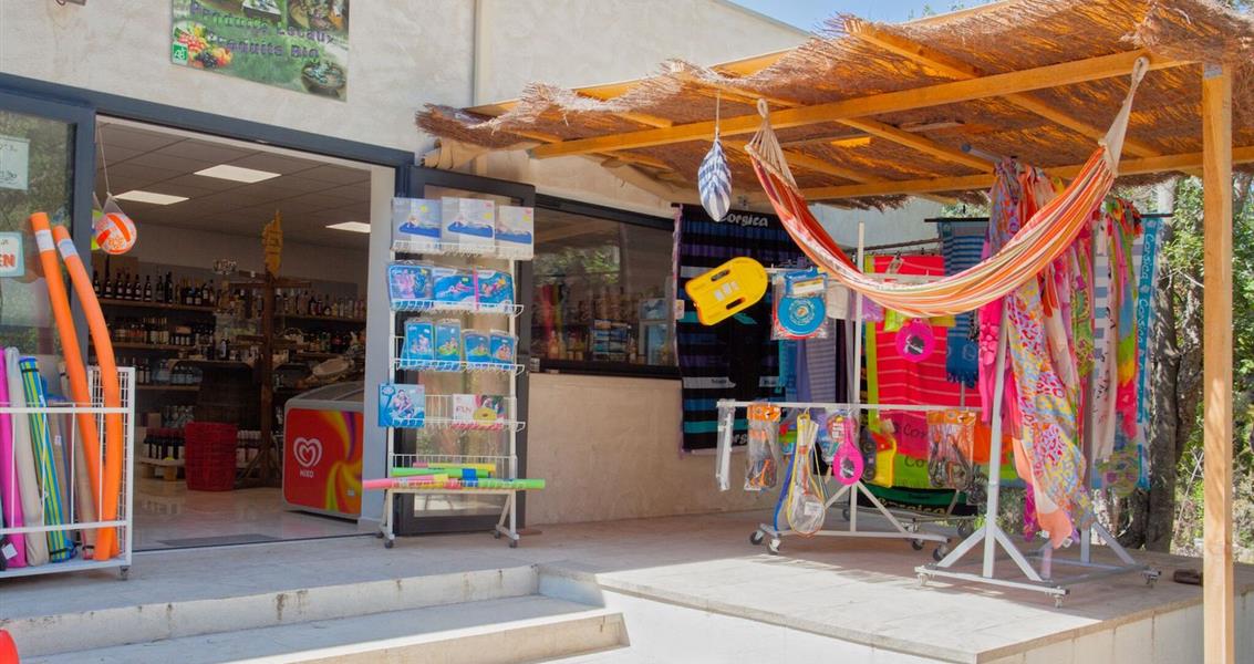 Épicerie - Domaine de Bagheera, camping naturisme haute corse 