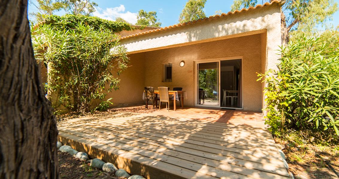 Villa Type C - Hebergement naturiste pour 2 personnes en camping au bord de la Mediterranee