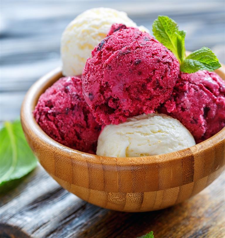 Glaces et sorbets - Vacances naturistes en Corse Bagheera