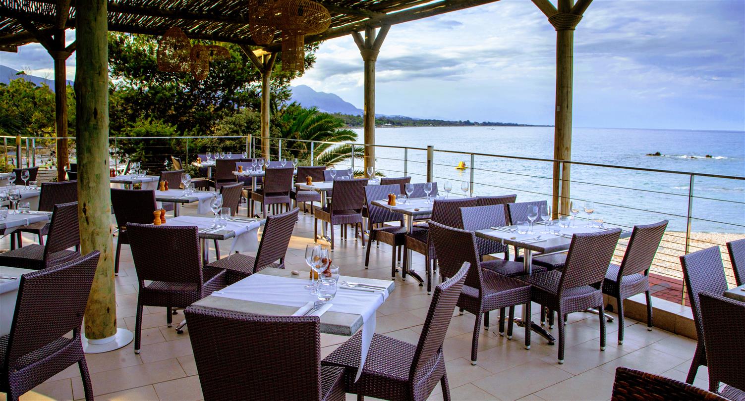 Restaurant Corse avec vue panoramique sur la mer - Domaine de Bagheera