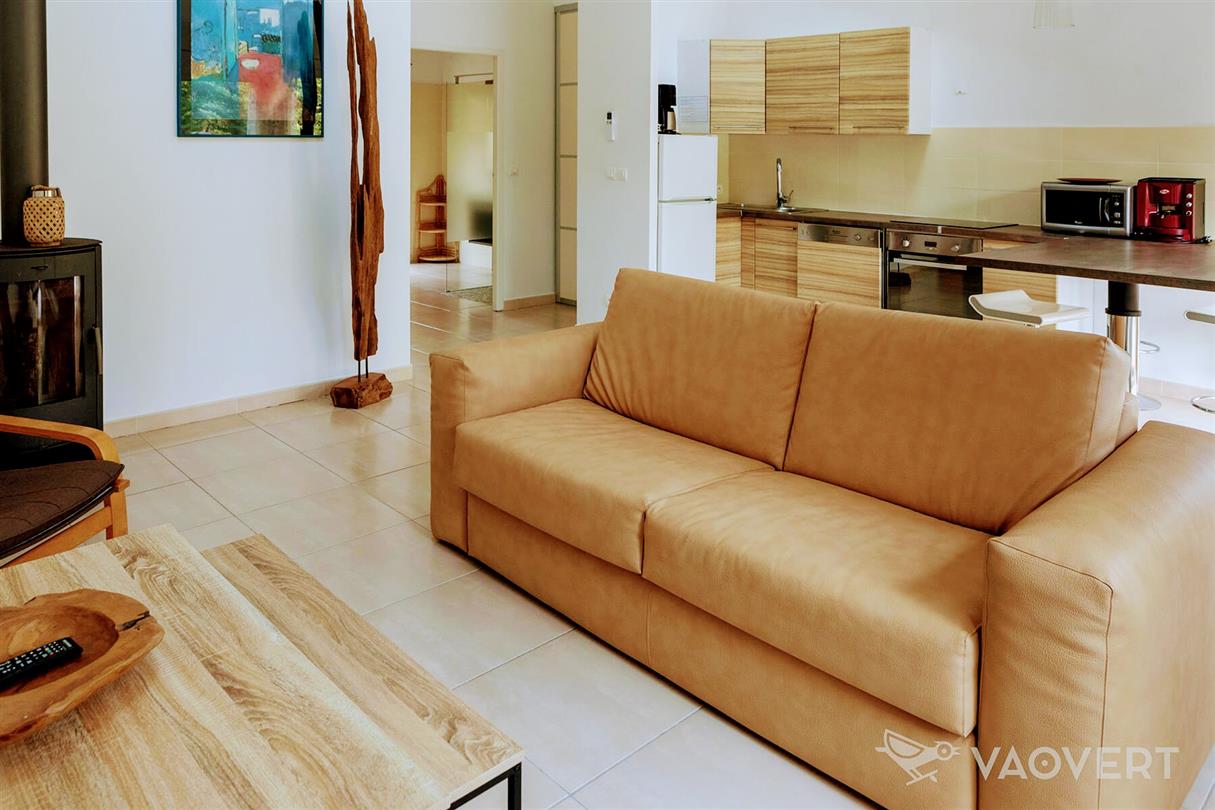 villa avec cuisine toute équipée au sud de Bastia - camping naturiste 4 étoiles corse