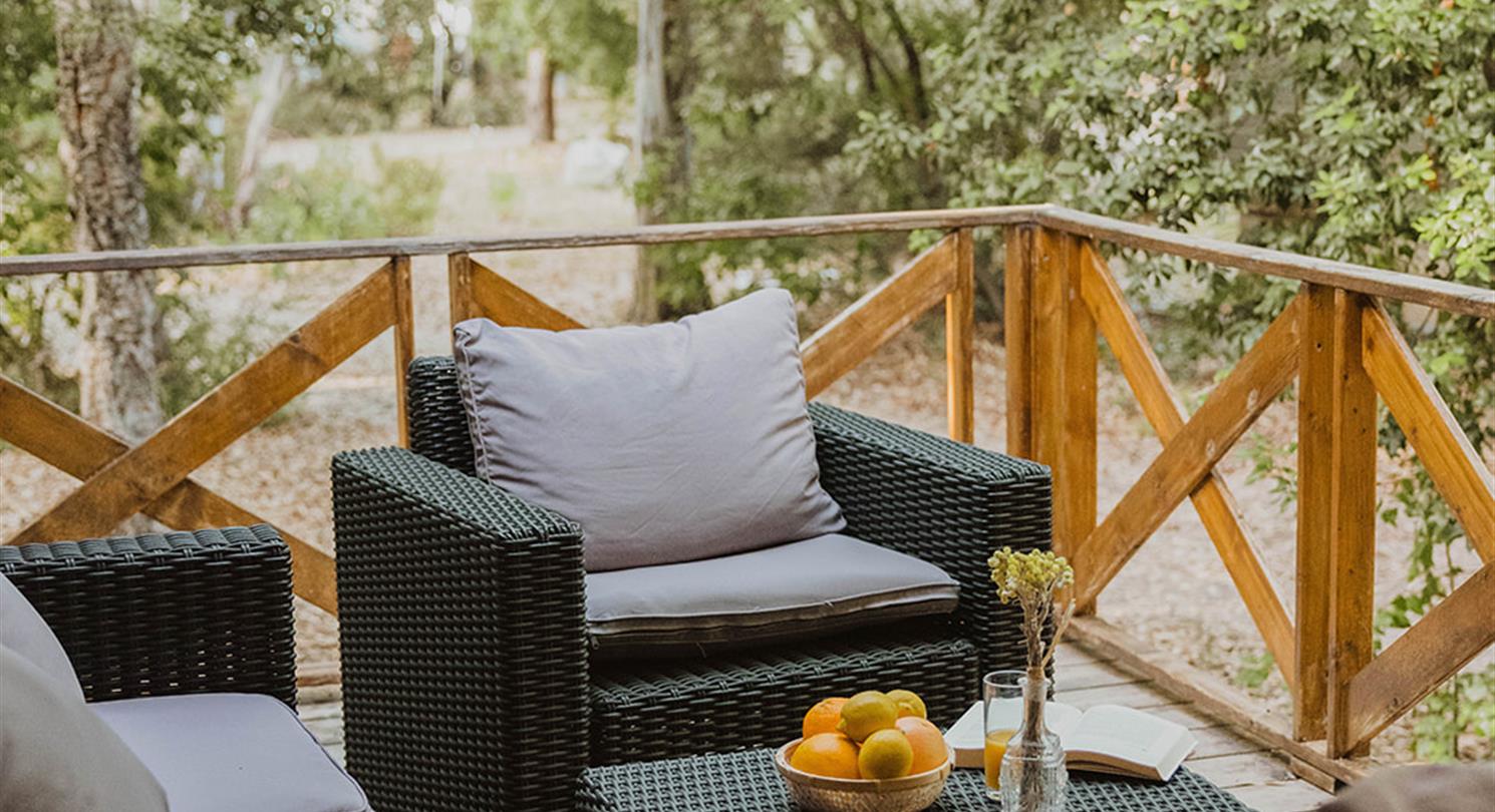 Location chalet Camping naturiste corse bord de mer